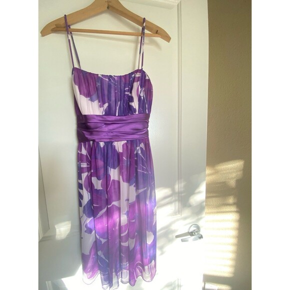 City Triangles from Ross Y2k 90s womens Purple Floral Mini summer Dress NWOT - Picture 2 of 12